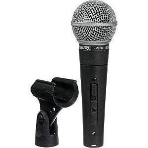 Microfone Vocal Shure SM58S com Interruptor On / Off