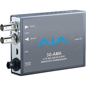 3G-AMA Embedder/Disembedder de Áudio Analógico 3G-SDI