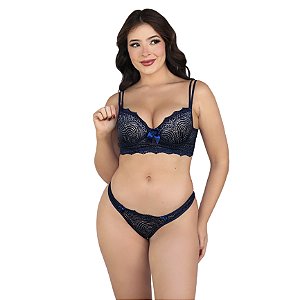 Conjunto Cropped Rendado Flor De Lotus (7218)