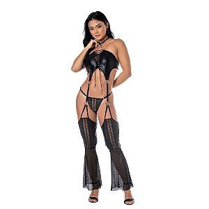 CONJUNTO SATISFACTION - LINHA SADO - HOT FLOWERS
