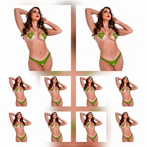 Lingerie Karamela Comestível (Menta Tam. Único) Kt com 10 und. Hot Flowers