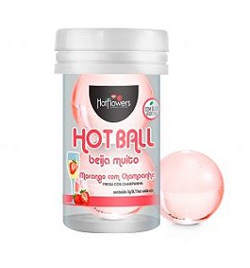 Hot Ball Dupla Beija Muito (Morango c/ Champanhe) Hot Flowers