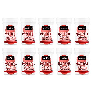 Hot Ball Dupla Beija Muito (Frutas Vermelhas) kt c/10 und. Hot Flowers