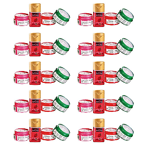 Kit Sedução (Morango) Kt c/10 Und. Hot Flowers