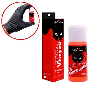 Vibroquete Morango (Vibrador Líquido 12g) Hot Flowers