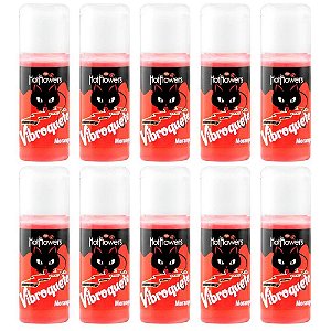 Vibroquete Morango (Vibrador Líquido 12g) - Kt c/10 Und- Hot Flowers