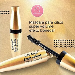 MASCARA DE CÍLIOS SUPER VOLUME EFEITO BONECA - BELLE ANGEL