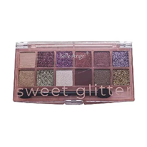 PALETA DE SOMBRA SWEET GLITTER 12 CORES (BELLE ANGEL)
