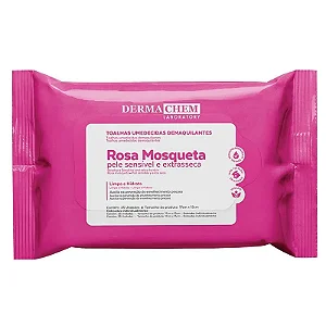 TOALHAS UMEDECIDAS DEMAQUILANTES ROSA MOSQUETA - DERMACHEM