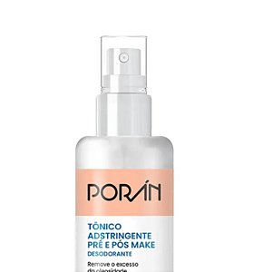 Tônico Adstringente Porán Rotina da Make Pré e Pós Maquiagem – Com Ácido Salicílico e Hamamélis 120ml