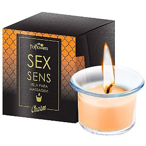 Sex Sens Vela Charm (Vela Beijável Para Massagem 20g) - Hot Flowers