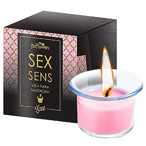 Sex Sens Vela Love (Vela Beijável Para Massagem 20g) - Hot Flowers