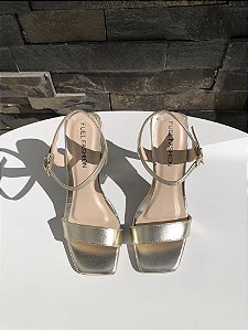 Sandália Salto Alto Minimalista Solado Vermelho Preto