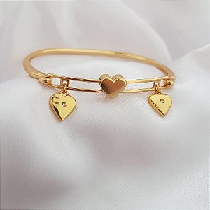 Bracelete Coração Dourado