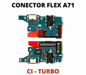 PLACA CONECTOR DE CARGA A71  DOCK A715F COM MICROFONE E CI DE CARGA RAPIDA