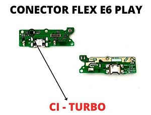 PLACA CONECTOR DE CARGA E6 PLAY DOCK XT2029 COM MICROFONE