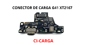 PLACA CONECTOR DE CARGA G41 DOCK XT2167 COM MICROFONE E CI DE CARGA RAPIDA
