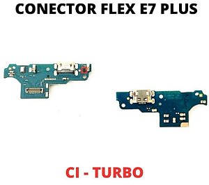 PLACA CONECTOR DE CARGA E7 PLUS DOCK XT2081 COM MICROFONE E CI DE CARGA RAPIDA