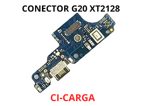 PLACA CONECTOR DE CARGA G20 DOCK XT2128 COM MICROFONE E CI DE CARGA RAPIDA