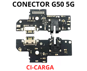 PLACA CONECTOR DE CARGA MOTO G50 5G DOCK XT2137  COM CI DE CARGA