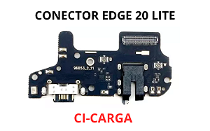 PLACA CONECTOR DE CARGA EDGE 20 LITE COM CI DE CARGA