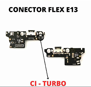 PLAQUINHA DOCK DE CARGA MOTO E13 TURBO