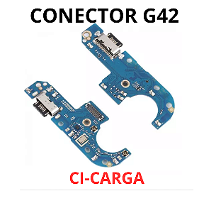 PLACA CONECTOR DE CARGA MOTO G42 COM MICROFONE CI DE CARGA