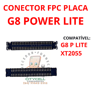 CONECTOR FPC PLACA MÃE DISPLAY MOTO G8 POWER LITE XT2055