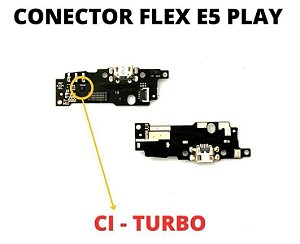 PLACA CONECTOR DE CARGA E5 PLAY DOCK XT1920 COM MICROFONE