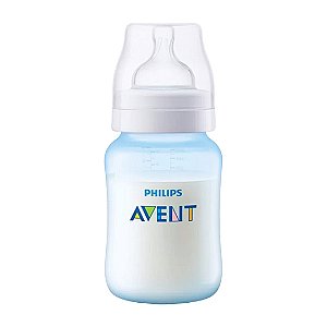 Mamadeira Azul Philips Avent 260ml Bico N°2