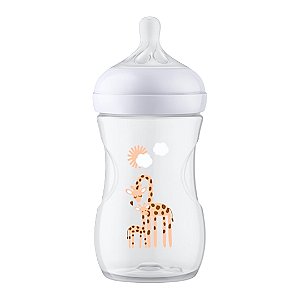Mamadeira Pétala 3.0 Decorada Girafa Philips Avent 260ml