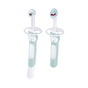 Kit Escova Dental Baby Treinamento Learn to Brush Azul Mam