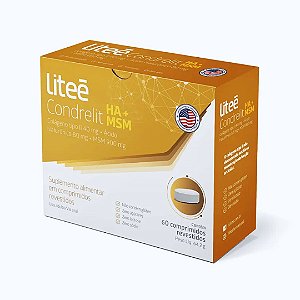 Liteé Condrelit Colágeno Tipo 2+Ácido Hialurônico+MSM 60 c