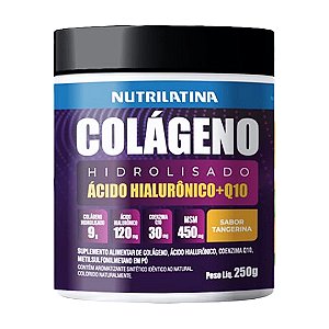 Colágeno Hidrolisado Sabor Tangerina 250g Nutrilatina