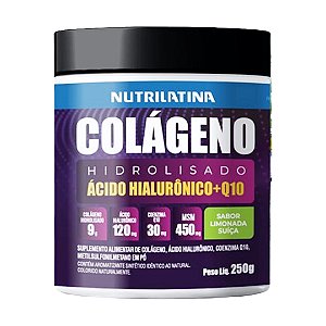 Colágeno Hidrolisado Sabor Limonada Suiça 250g Nutrilatina
