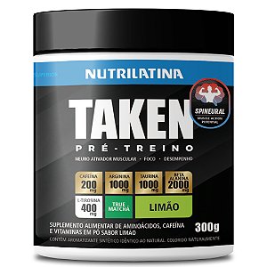 Pré-Treino Taken Sabor Limão Nutrilatina 300g