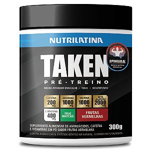 Pré-Treino Taken Frutas Vermelhas Nutrilatina 300g