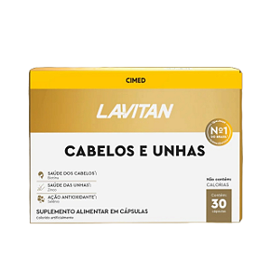 Lavitan Hair Cabelos E Unhas 30 Cápsulas Original Oferta