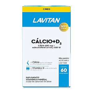 Lavitan Cálcio + Vit D3 60cp