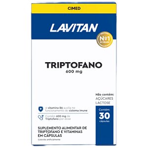 Lavitan Triptofano 600mg - 30 Cápsulas