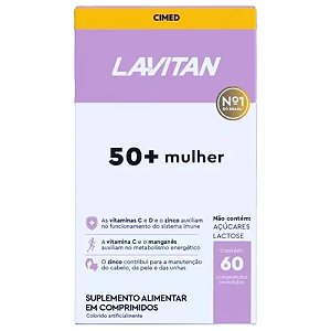 Lavitan 50+ Mulher Vitalidade 60 Comprimidos