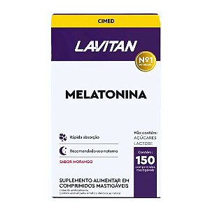 Lavitan Melatonina Morango 150 Comprimidos
