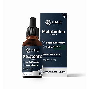 Fleur Melatonina Em Gotas Sabor Menta 30 ml