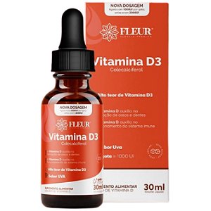 Fleur Vitamina D Em Gotas Sabor Uva 30 ml