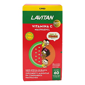 Vitamina C Para Crianças Lavitan Turma Mônica 60 Comprimidos