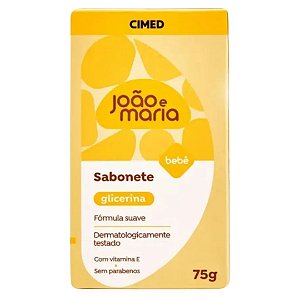 Sabonete João E Maria Em Barra Glicerina Infantil 75g Cimed