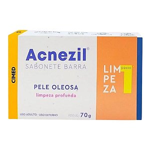 Acnezil Sabonete Em Barra 70 Gr Pele Oleosa Cimed