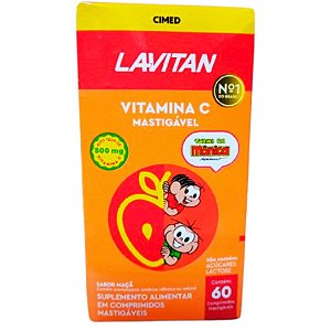 Vitamina C Kids Sabor Maçã 60 Comprimidos Mastigaveis Cimed