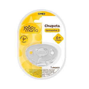 Chupeta João e Maria 100% Silicone 6+ Meses Tam 2 Cimed