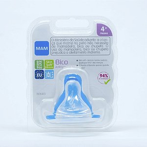 Bico Mamadeira Antivazamento MAM 4+ meses Fluxo Rápido